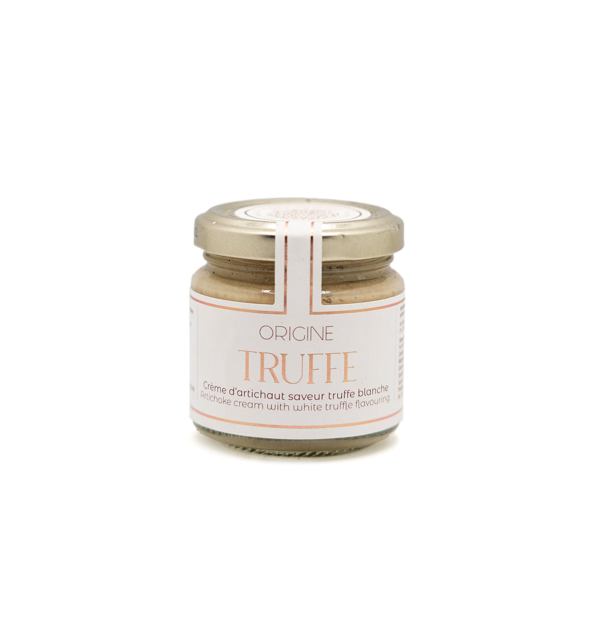Crème d'artichaut parfumée à la truffe blanche Tuber Magnatum - tartinade apéritive Origine Truffe 80g