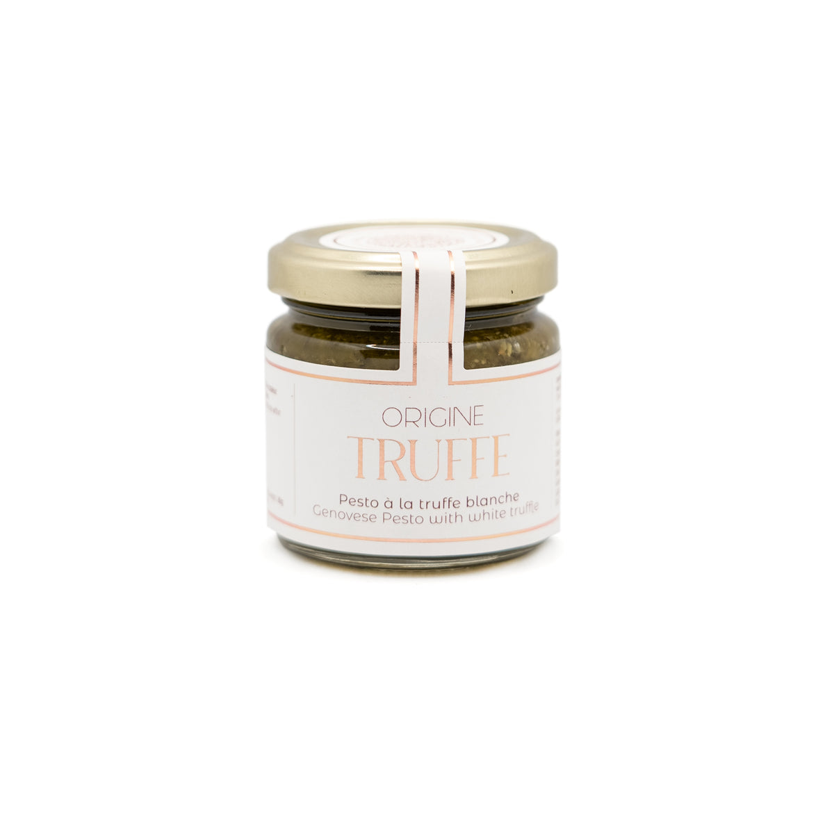 Pesto à la truffe blanche Tuber Magnatum au basilic de Gênes AOC - Origine Truffe