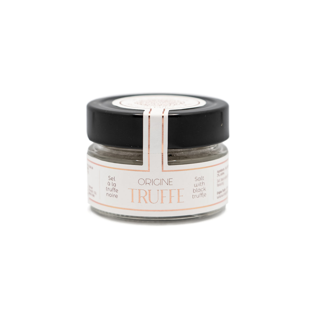Sel marin à la truffe noire Tuber Melanosporum - assaisonnement gourmet fin de cuisson Origine Truffe